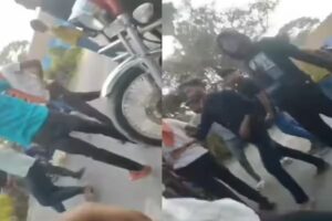 गांव में दहशत फैलाने को बदमाश ने की हवाई फायरिंग, ग्रामीणों ने खदेड़कर पकड़ा, किया पुलिस के हवाले