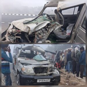 तेज रफ्तार ट्रक की टक्कर से महिला श्रद्धालु की मौत, आधा दर्जन घायल यूपी से अरेराज सोमेश्वर धाम जा रहे श्रद्धालुओं की गाड़ी हादसे का शिकार