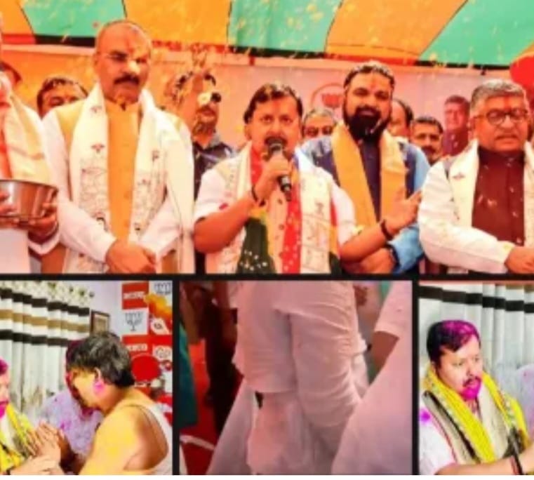 पटना में ‘राम खेले होली’ पर झूमे नितिन नवीन, फूलों की बारिश और कुर्ता-फाड़ जश्न से गूंजा बेली रोड