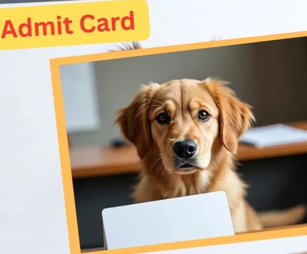 एडमिट कार्ड में लगा कुत्ते की तस्वी, सोशल मीडिया पर मचा बवाल